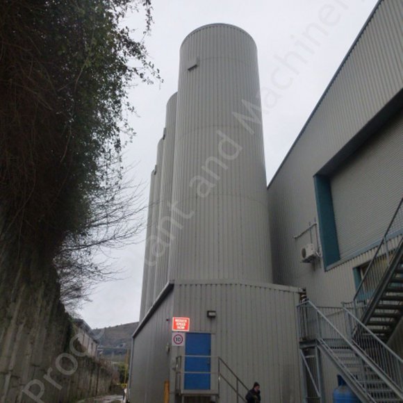 ~215,000 Ltr Stainless Steel Insulated & Clad Liquid Storage Silo